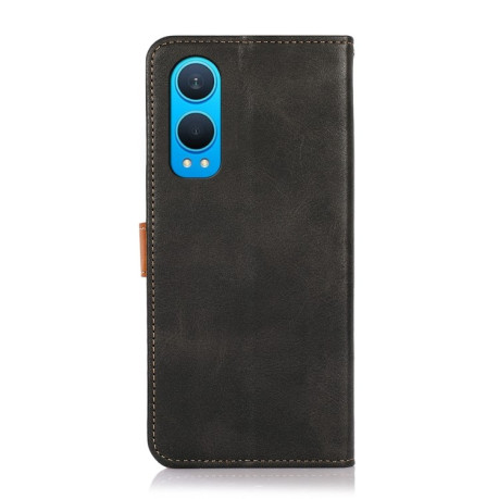 Чохол-книжка KHAZNEH Dual-color Cowhide для OnePlus Nord CE4 Lite - чорний
