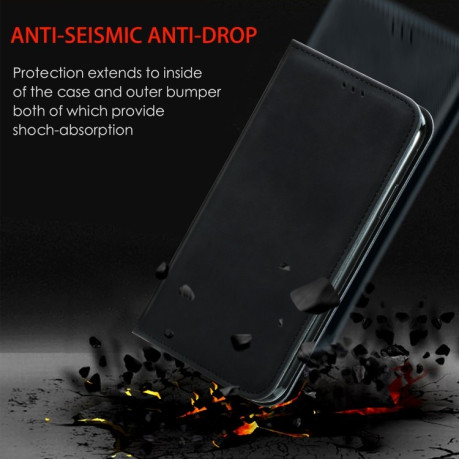Чехол-книжка Retro Skin Feel Business Magnetic на Samsung Galaxy S22 Plus 5G - черный