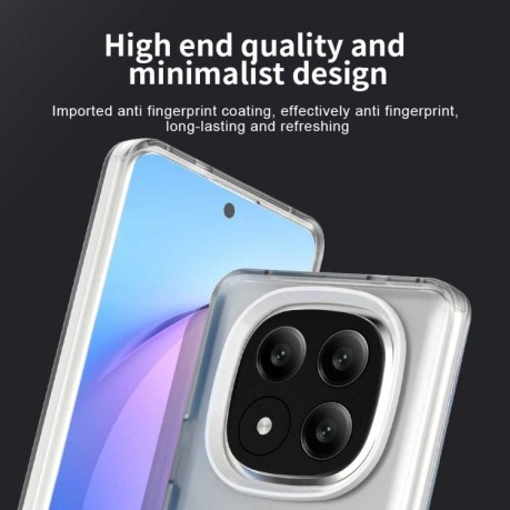 Противоударный чехол MagSafe Holder PC Hybrid для Xiaomi Redmi Note 14 Pro+ 5G - белый