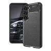 Ударозащитный чехол HMC Carbon Fiber Texture на Samsung Galaxy S23+Plus 5G - черный