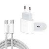 Швидкісний зарядний пристрій + кабель PD35W USB-C / Type-C Port Charger with 1m Type-C to Type-C Data Cable, EU Plug