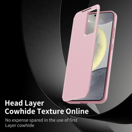 Чохол-книжка Smart View Window Leather для Samsung Galaxy S25 Ultra 5G - рожевий