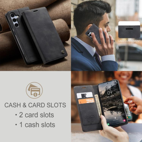Чехол-книжка CaseMe-013 Multifunctional на  Samsung Galaxy S25 5G - черный