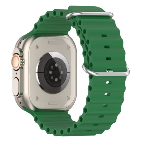 Силіконовий ремінець Ocean для Apple Watch Ultra 49mm/45mm /44mm - зелений