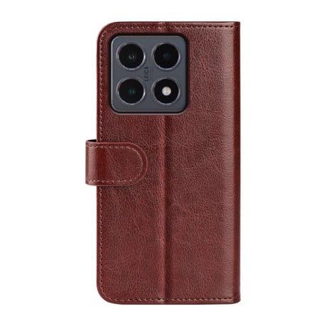 Чехол-книжка R64 Texture Single на Xiaomi 15T - коричневый