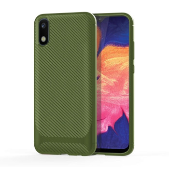 Протиударний чохол Carbon Fiber Texture на Xiaomi Redmi 9A - зелений