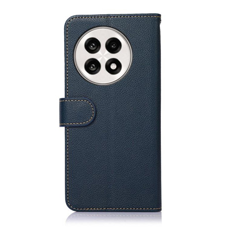 Чехол-книжка KHAZNEH Litchi Texture для OnePlus 13R/Ace 5/Ace 5 Pro - синий