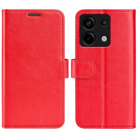 Чехол-книжка R64 Texture Single для Xiaomi Redmi Note 13 Pro 5G/Poco X6 5G - красный