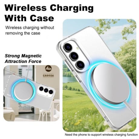 Чохол IMAK Candy Series з MagSafe на Samsung Galaxy S25 FE 5G - білий