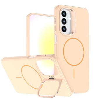 Чохол Bright Color Imitation Camera Bracket з MagSafe та імітацією камери на Galaxy A27 5G — пісочно‑титановий