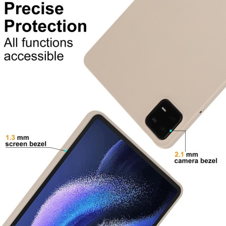 Чохол Oil Spray Skin-friendly TPU Tablet Case для Xiaomi Pad 6/6 Pro - Milk White