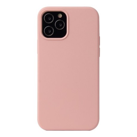 Силіконовий чохол Solid Color Liquid на iPhone 12/12 Pro - рожевий