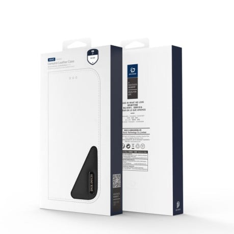 Шкіряний чохол-книжка DUX DUCIS Hivo Series для iPhone 16e - чорний