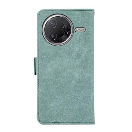 Чехол-книжка ABEEL Frosted Magnetic RFID Leather на Xiaomi Poco F7 Pro / F7 Ultra Global - зеленый