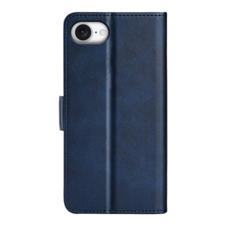 Чехол-книжка Dual-side Magnetic Buckle для iPhone 16e - синий
