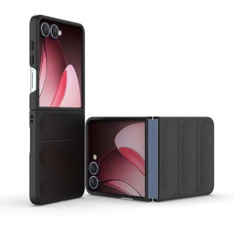 Силіконовий чохол Magic Flannel для Samsung Galaxy Flip 7 5G - чорний