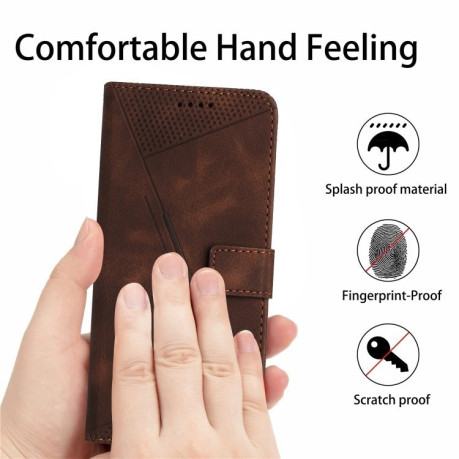 Чехол-книжка Dream Triangle Leather на Infinix Hot 50 4G - коричневый