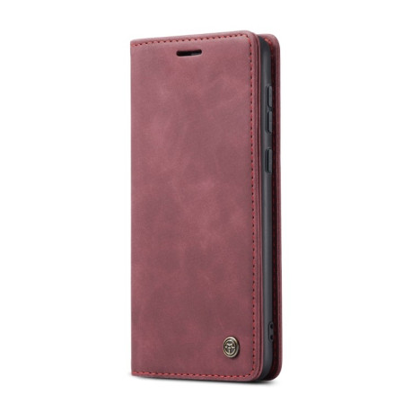 Кожаный чехол CaseMe-013 Multifunctional на Samsung Galaxy A55 5G - винно-красный