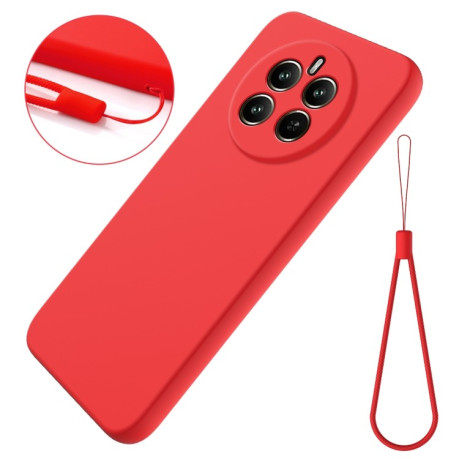 Силіконовий чохол Solid Color Liquid Silicone на Realme 12 Pro / 12 Pro+ - червоний