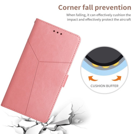 Чехол-книжка Y-shaped Pattern для Xiaomi Redmi Note 12 Pro 5G/Poco X5 Pro - розовый