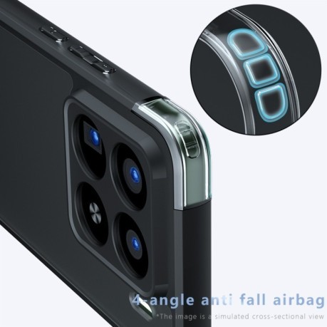 Протиударний чохол Armor Precise Hole PC Hybrid TPU для Xiaomi 15 Pro - чорний