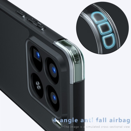 Противоударный чехол Armor Precise Hole PC Hybrid TPU для Xiaomi 15 Pro - прозрачный