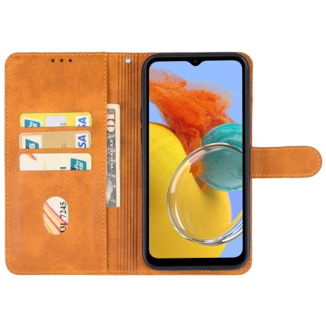Чехол-книжка EsCase для Samsung Galaxy M14 5G - коричневый