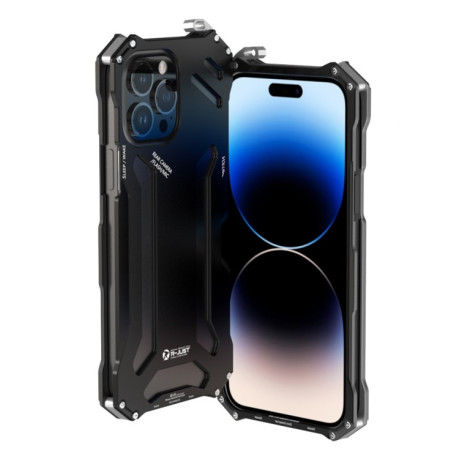 Протиударний металевий чохол R-JUST Armor Metal на iPhone 14 Pro Max - чорний