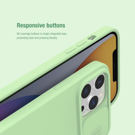 Противоударный чехол NILLKIN CamShield (MagSafe) для iPhone 13 Pro - зеленый
