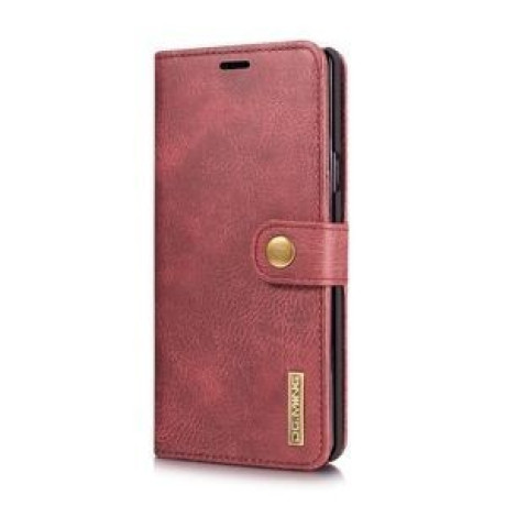 Кожаный чехол-книжка DG.MING Crazy Horse Texture со встроенным магнитом на Samsung Galaxy Note 9 красный