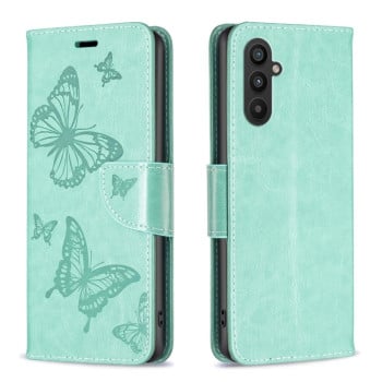 Чохол-книжка Butterflies Pattern для Samsung Galaxy A24 4G - зелений