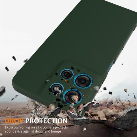 Силіконовий чохол Shockproof Silicone Magsafe для Motorola Moto G75 5G - зелений