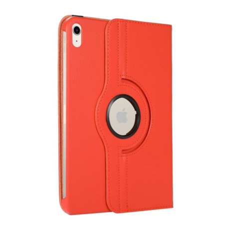 Чохол-книжка 360 Degree Rotation Litchi для iPad 10.9 2022 - помаранчевий