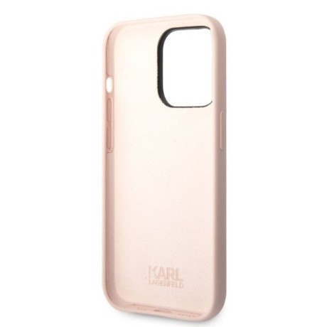 Оригінальний чохол Karl Lagerfeld Silicone Ikonik для iPhone 14 Pro Max - pink