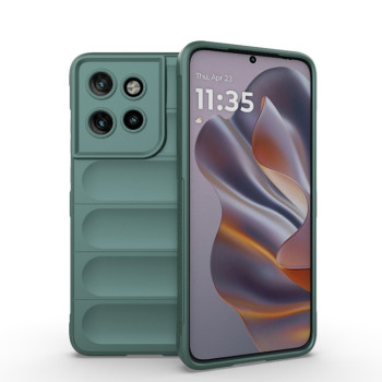 Силиконовый чехол Magic Flannel для Motorola Edge 50 Neo - зеленый