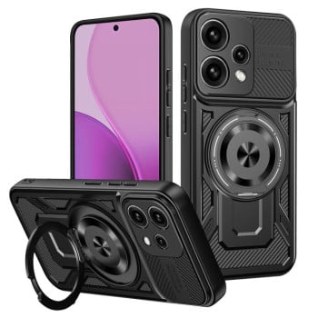 Противоударный чехол Armor Rotating Holder MagSafe на OPPO Reno15 Global / Reno 15C — чёрный