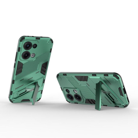 Противоударный чехол Punk Armor для OPPO Reno13 5G Global - зеленый