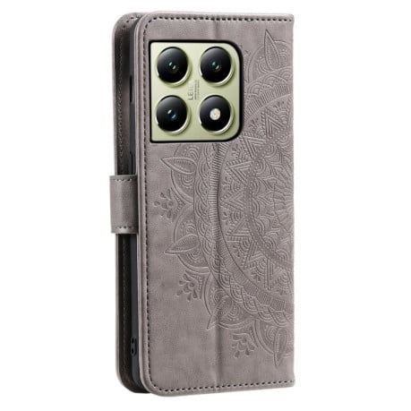 Чохол-книжка Totem Flower для Xiaomi 14T Pro - сірий