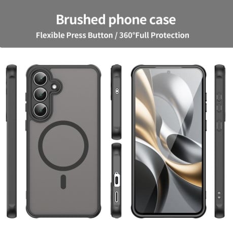 Чохол Fan Dun Series гібрид з Magsafe та захистом камери на Samsung Galaxy S25 FE 5G - чорний