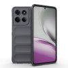 Силиконовый чехол Magic Flannel для Motorola Edge 60 Stylus 5G Global - темно-серый