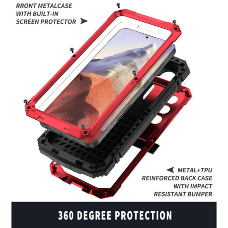Противоударный чехол R-JUST Life Waterproof для  Samsung Galaxy S25 5G - красный