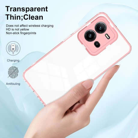 Чохол протиударний Clear Color Frame для Vivo V25 5G / V25e 4G - рожевий