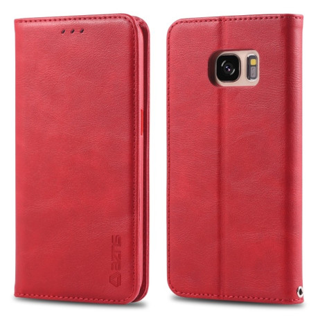 Чехол-книжка AZNS Retro Texture на Samsung Galaxy S7 Edge - красный