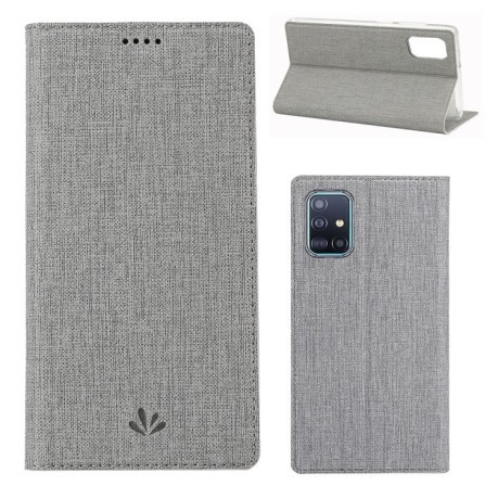 Чехол-книжка HMC на Samsung Galaxy A51 - серый