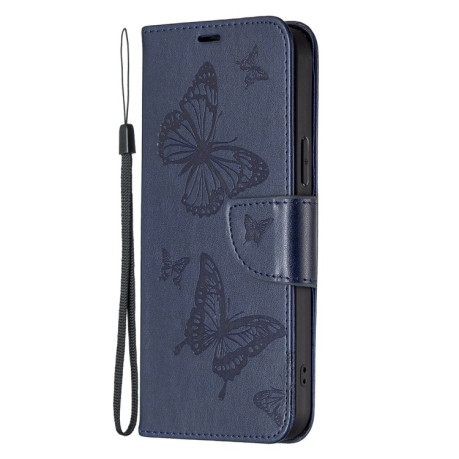 Чохол-книжка Butterflies Pattern для Samsung Galaxy A14 5G - синій