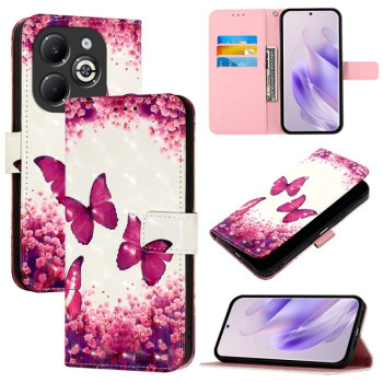 Чехол-книжка 3D Painting для Infinix Smart 8 Plus / Smart 8 Pro - Butterfly