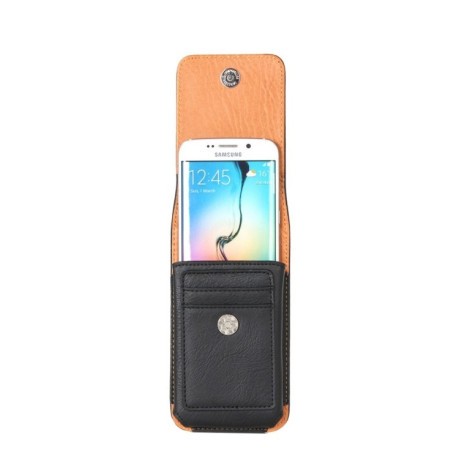 Универсальный чехол Classical Style 15.5 x 8.2 cm для Samsung Galaxy S7 / S6 / S6 Edge - черный