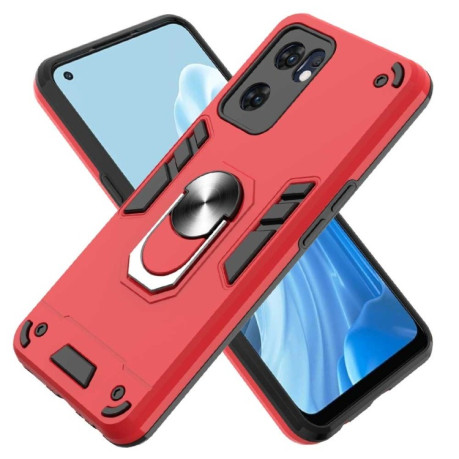 Противоударный чехол Armour Series на OPPO Reno7 5G Global/ Find X5 Lite/OnePlus Nord CE2 5G  - красный