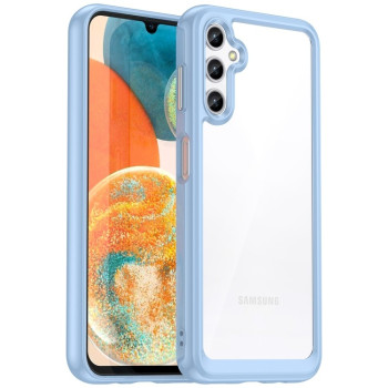Протиударний чохол Colorful Acrylic Series із кольоровою силіконовою боковиною на Samsung Galaxy A14 5G - синій