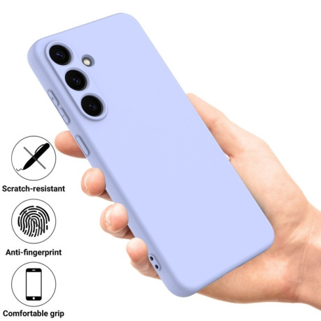 Силіконовий чохол Solid Color Liquid Silicone  для Samsung Galaxy S25+ 5G - фіолетовий